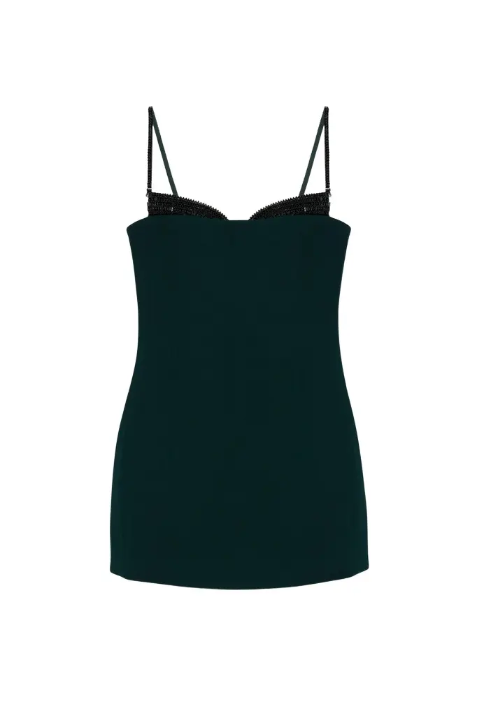Simkhai Maeva Embellished Bustier Mini Dress