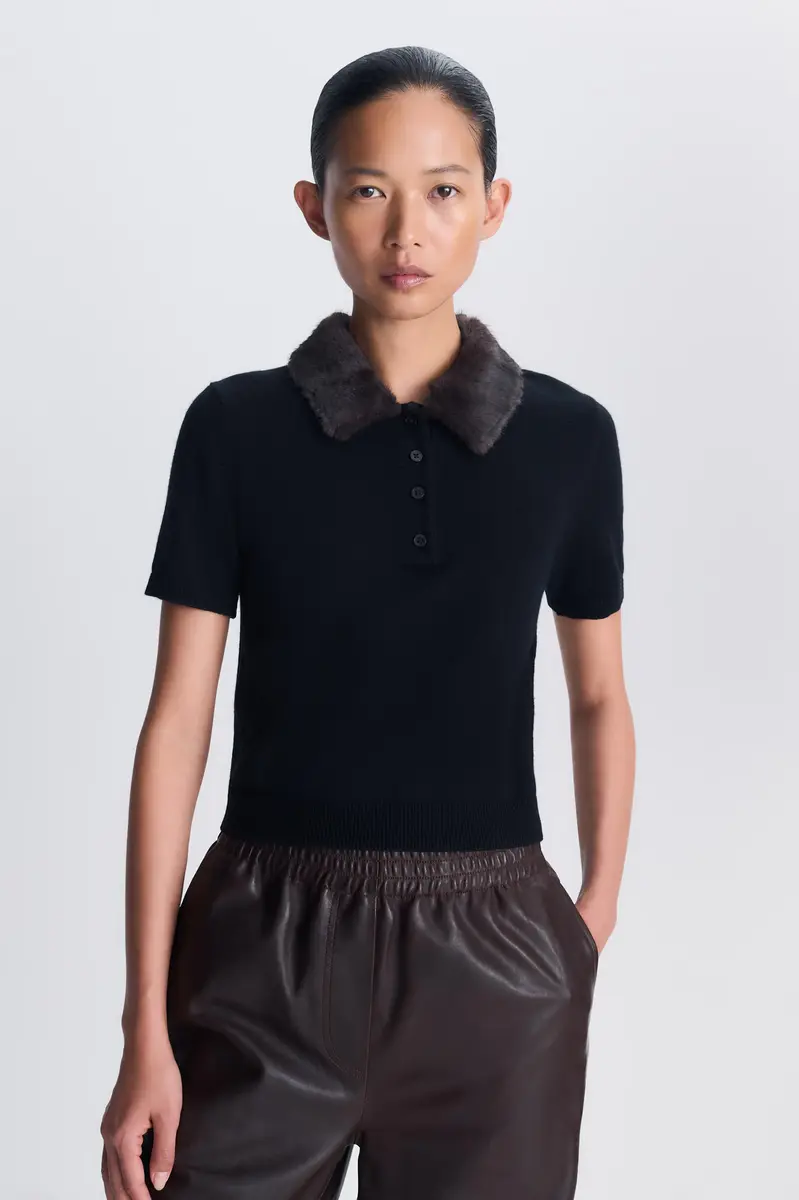 Simkhai Vayla Wool Cashmere Polo | Thumbnail 3 Simkhai Vayla Wool Cashmere Polo | Thumbnail 3