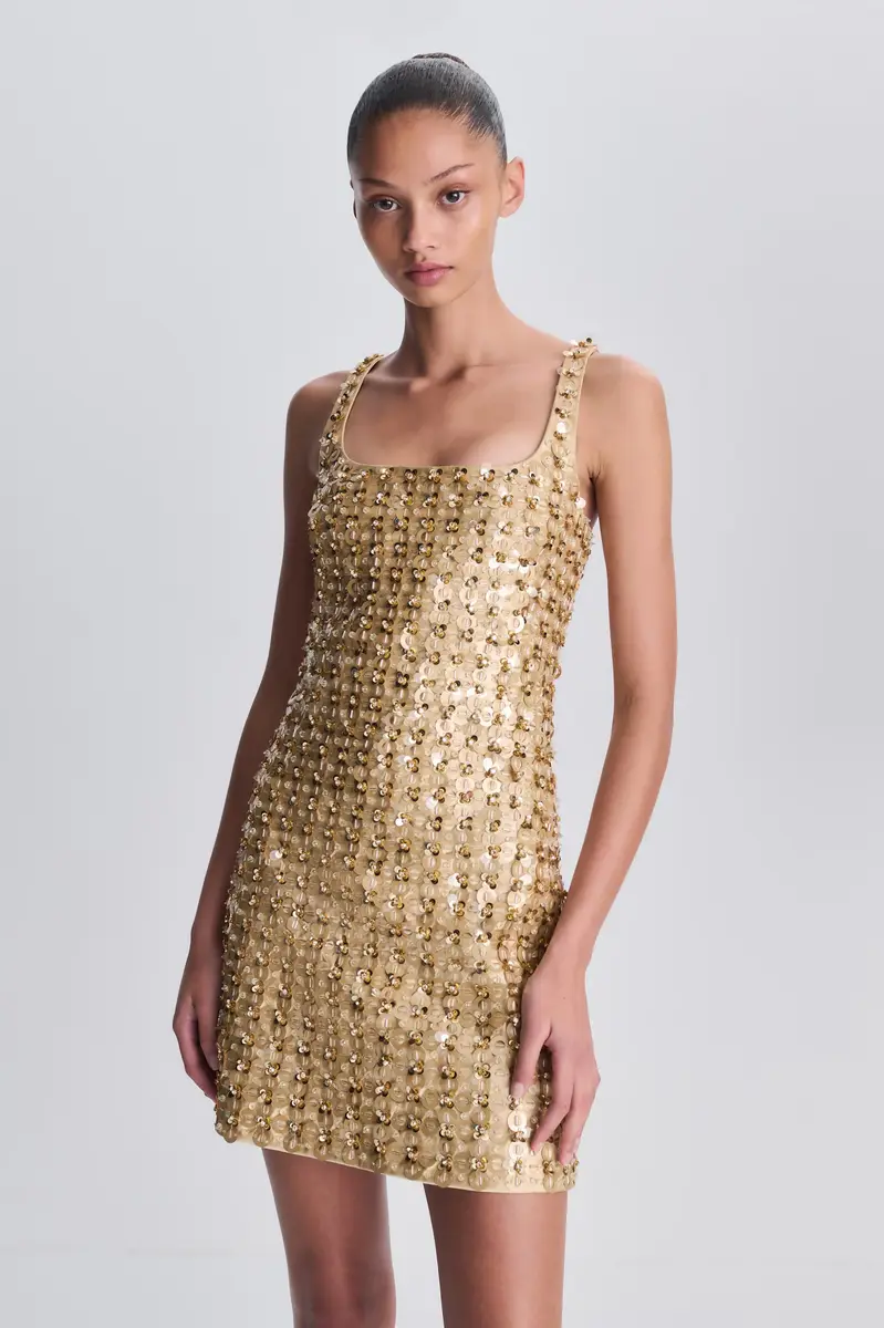 Simkhai Ziva Embellished Satin Mini Dress | Thumbnail 3 Simkhai Ziva Embellished Satin Mini Dress | Thumbnail 3