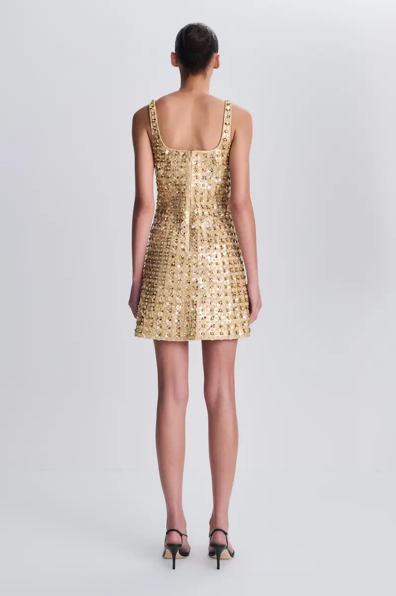 Simkhai Ziva Embellished Satin Mini Dress | Thumbnail 5 Simkhai Ziva Embellished Satin Mini Dress | Thumbnail 5