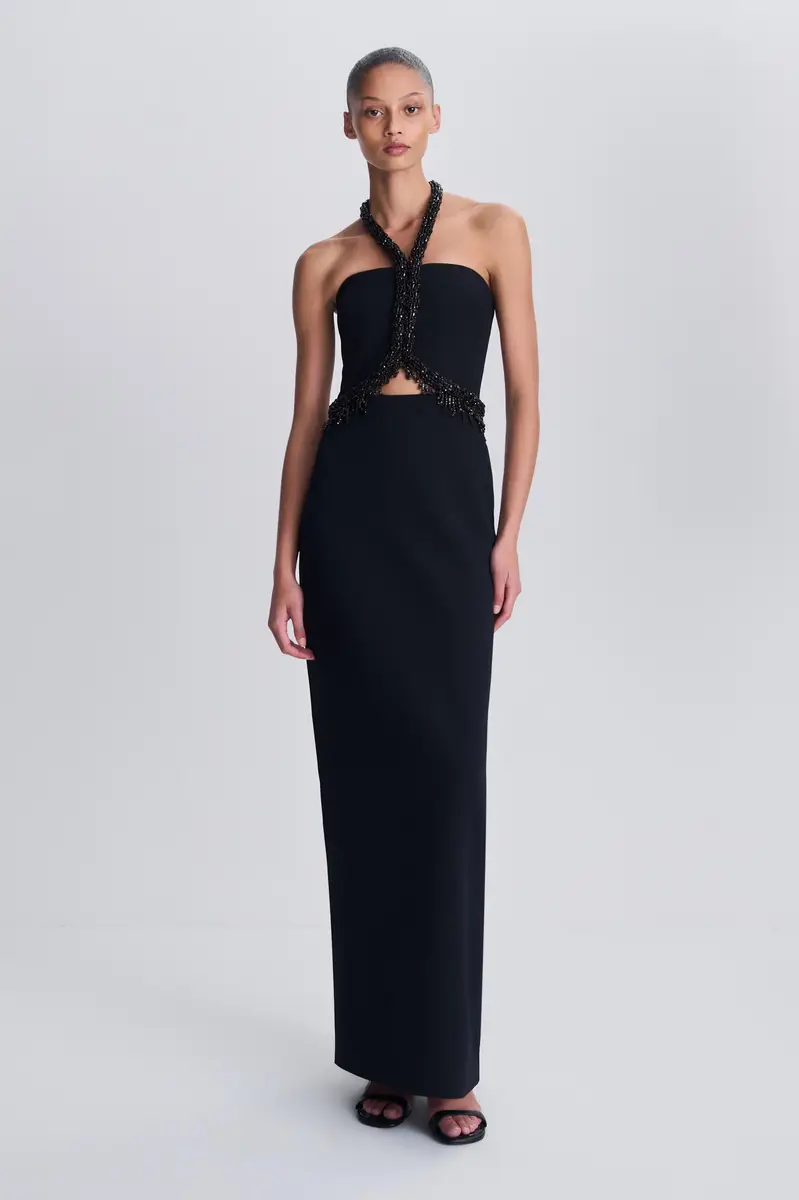 Simkhai Zoriel Embellished Halter Gown | Thumbnail 2 Simkhai Zoriel Embellished Halter Gown | Thumbnail 2
