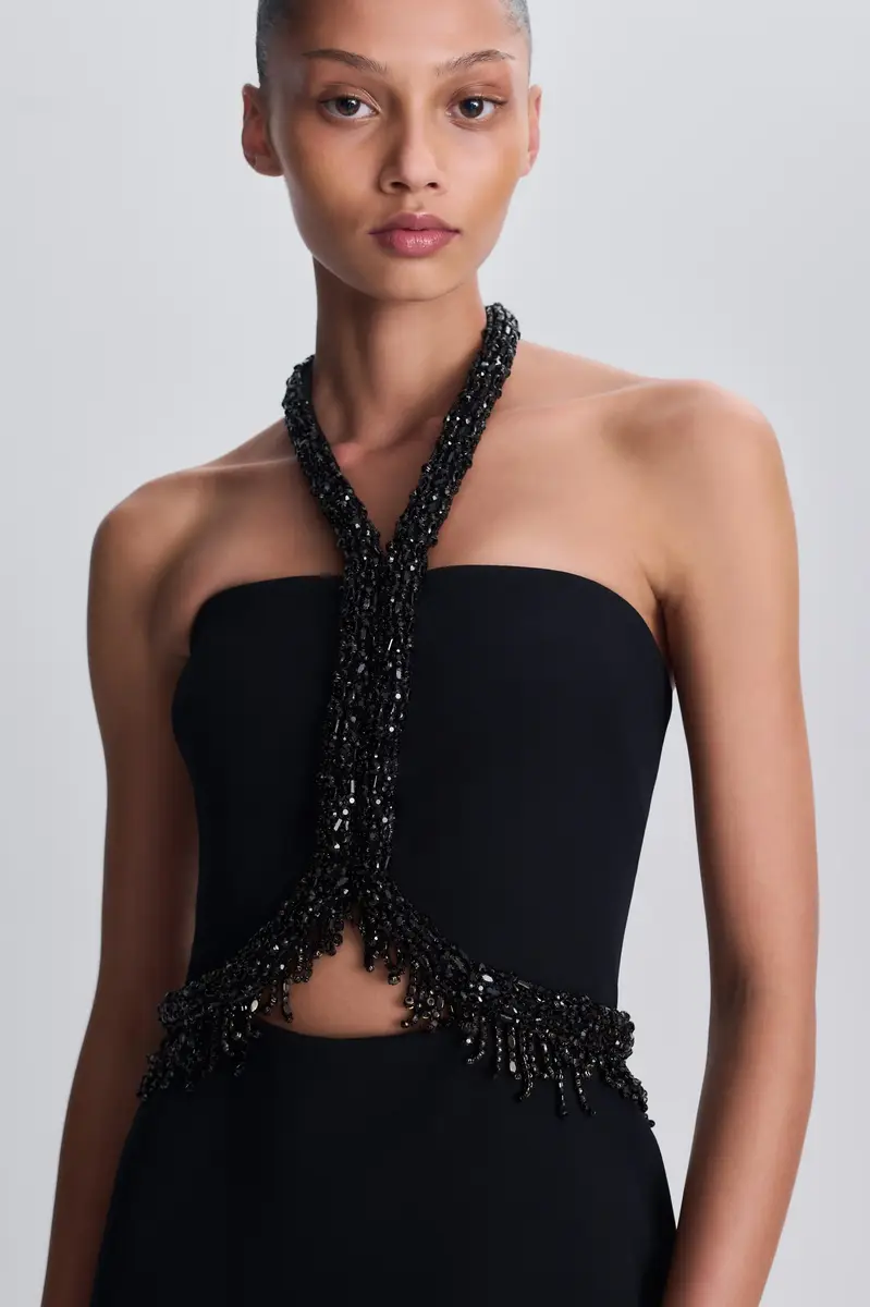 Simkhai Zoriel Embellished Halter Gown | Thumbnail 3 Simkhai Zoriel Embellished Halter Gown | Thumbnail 3