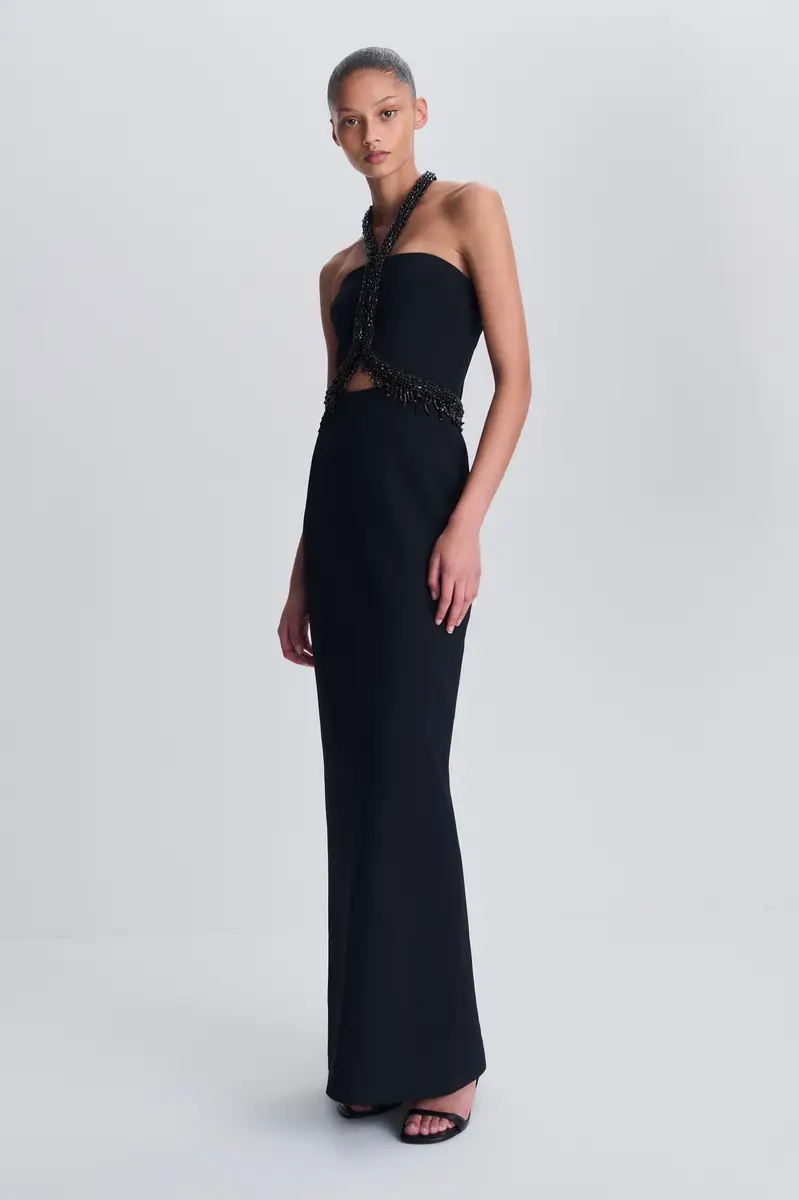Simkhai Zoriel Embellished Halter Gown | Thumbnail 4 Simkhai Zoriel Embellished Halter Gown | Thumbnail 4