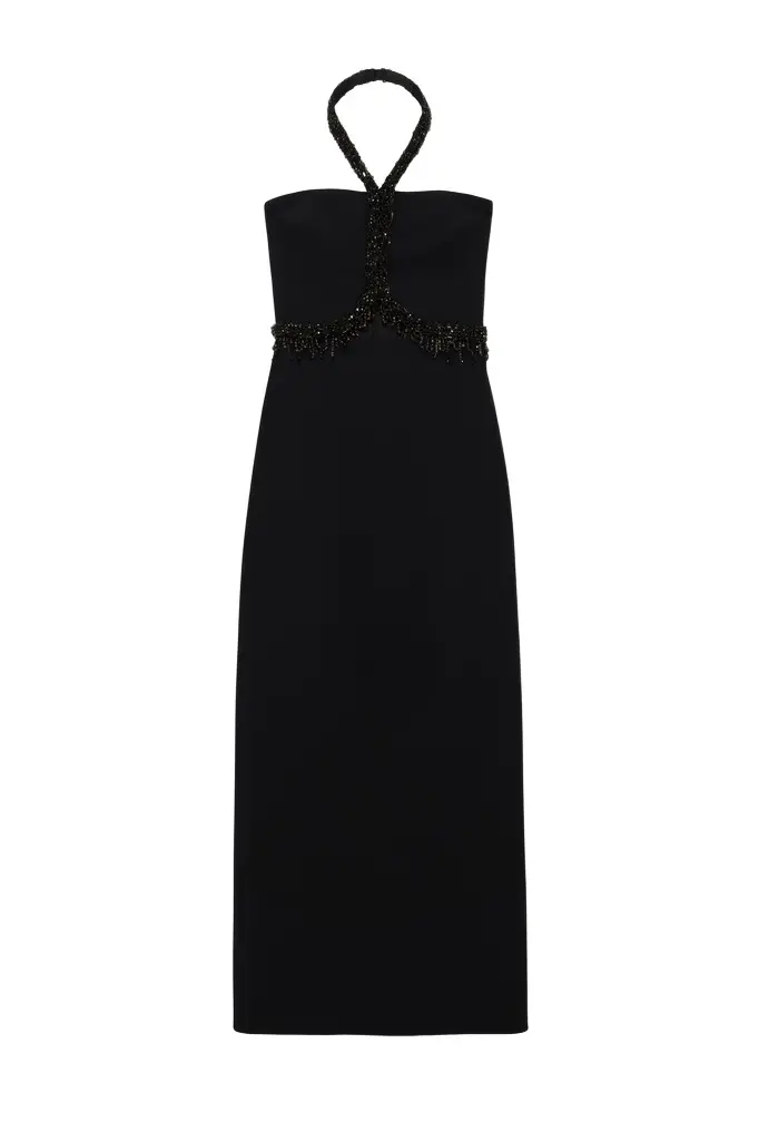 Zoriel Embellished Halter Gown