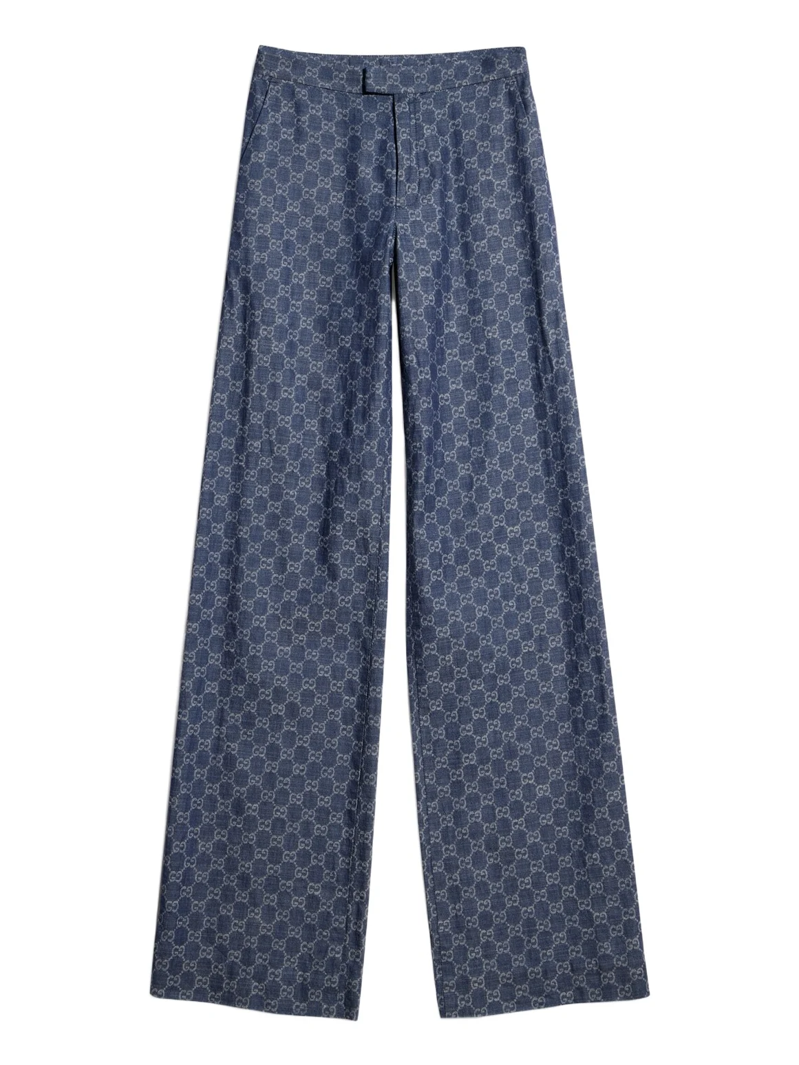Gucci GG Cotton Denim Jacquard Pants
