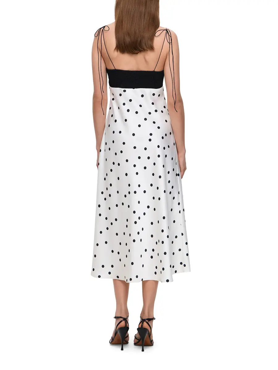Anna October Erika Polka Dot Satin Midi Dress | Thumbnail 4 Anna October Erika Polka Dot Satin Midi Dress | Thumbnail 4
