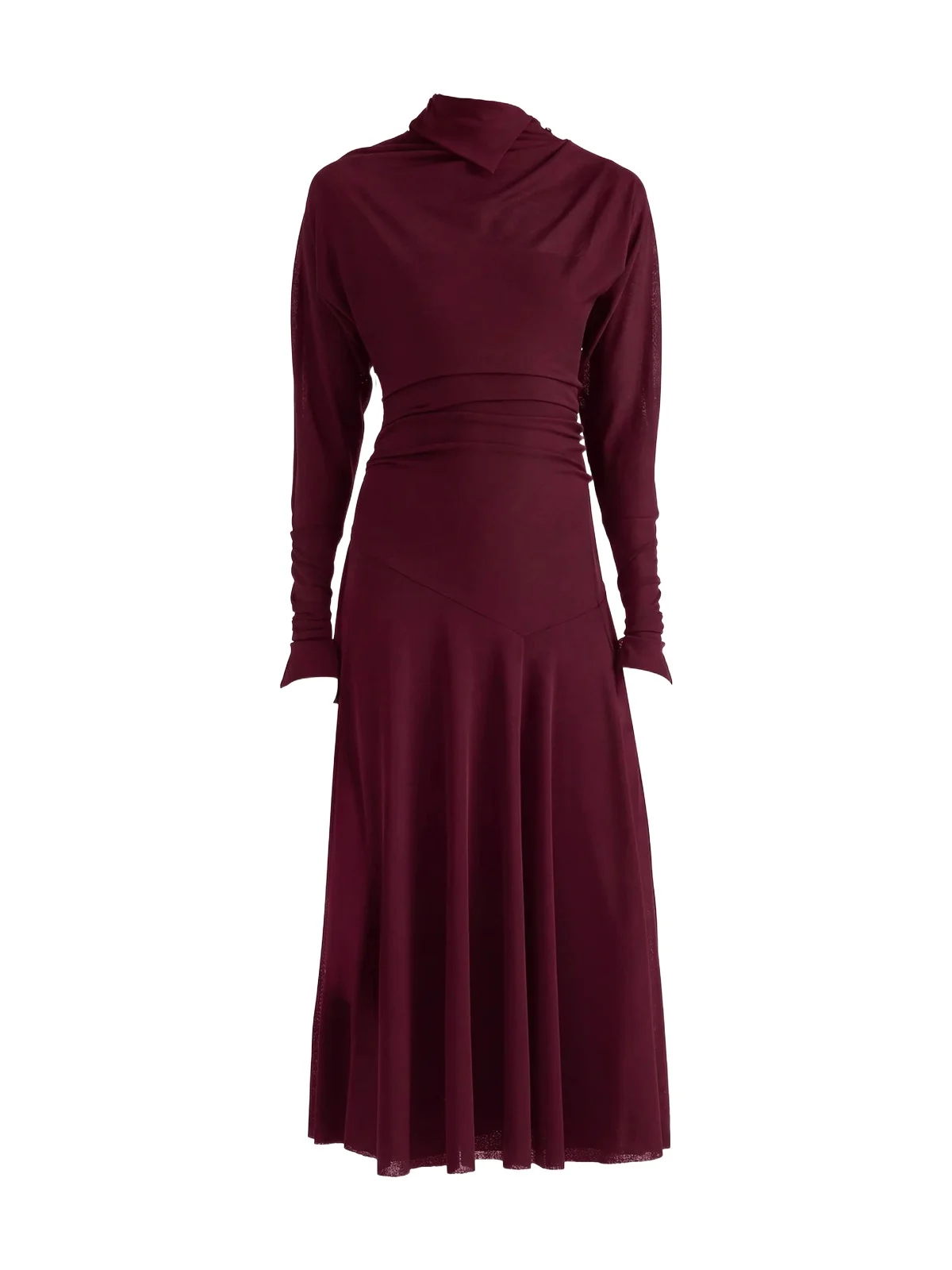Proenza Schouler Golda Textured Sheer Jersey Maxi Dress