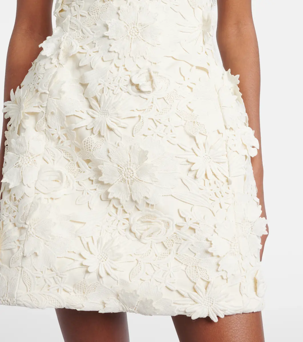 LEO LIN Sophie embellished lace minidress | Thumbnail 5