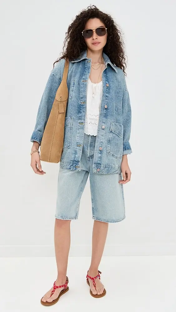 Free People Avery Denim Jacket | Thumbnail 4 Free People Avery Denim Jacket | Thumbnail 4