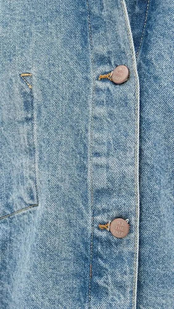 Free People Avery Denim Jacket | Thumbnail 5 Free People Avery Denim Jacket | Thumbnail 5