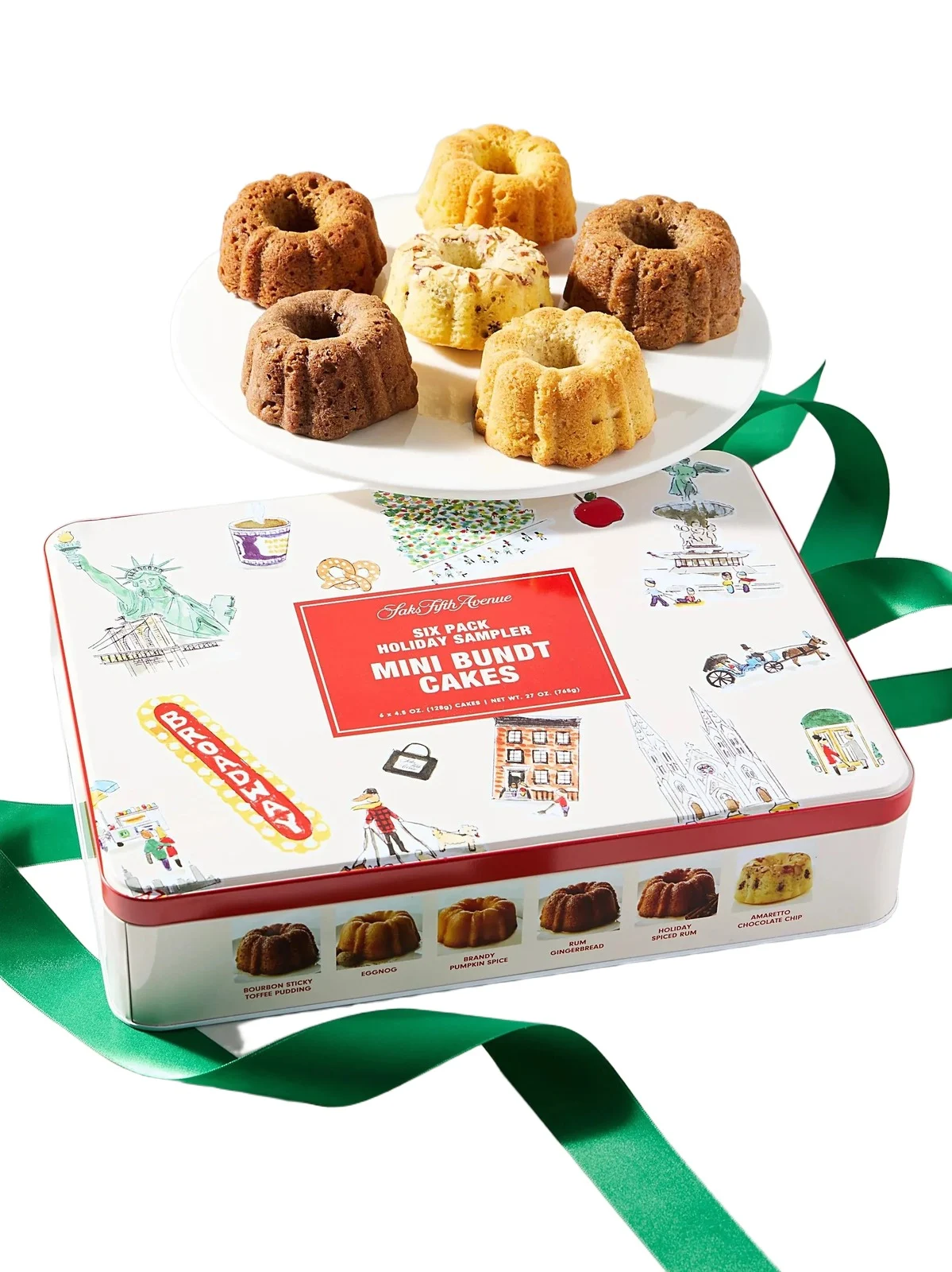 Saks Fifth Avenue 6-Pack Holiday Sampler Mini Bundt Cakes