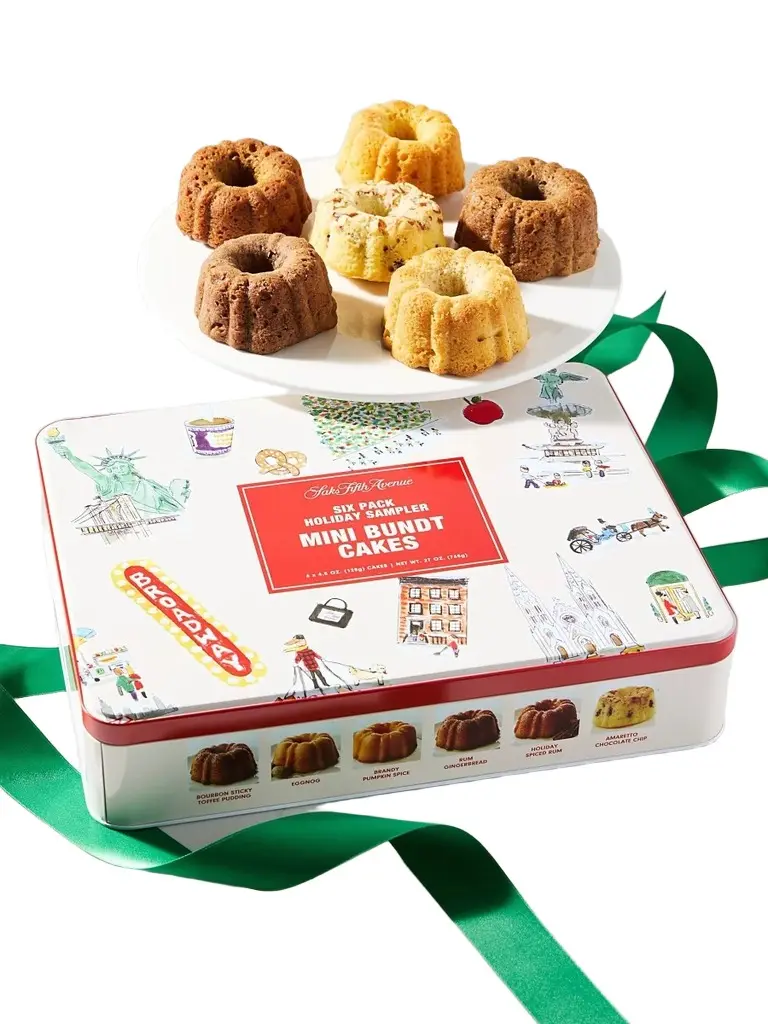 Saks Fifth Avenue 6-Pack Holiday Sampler Mini Bundt Cakes