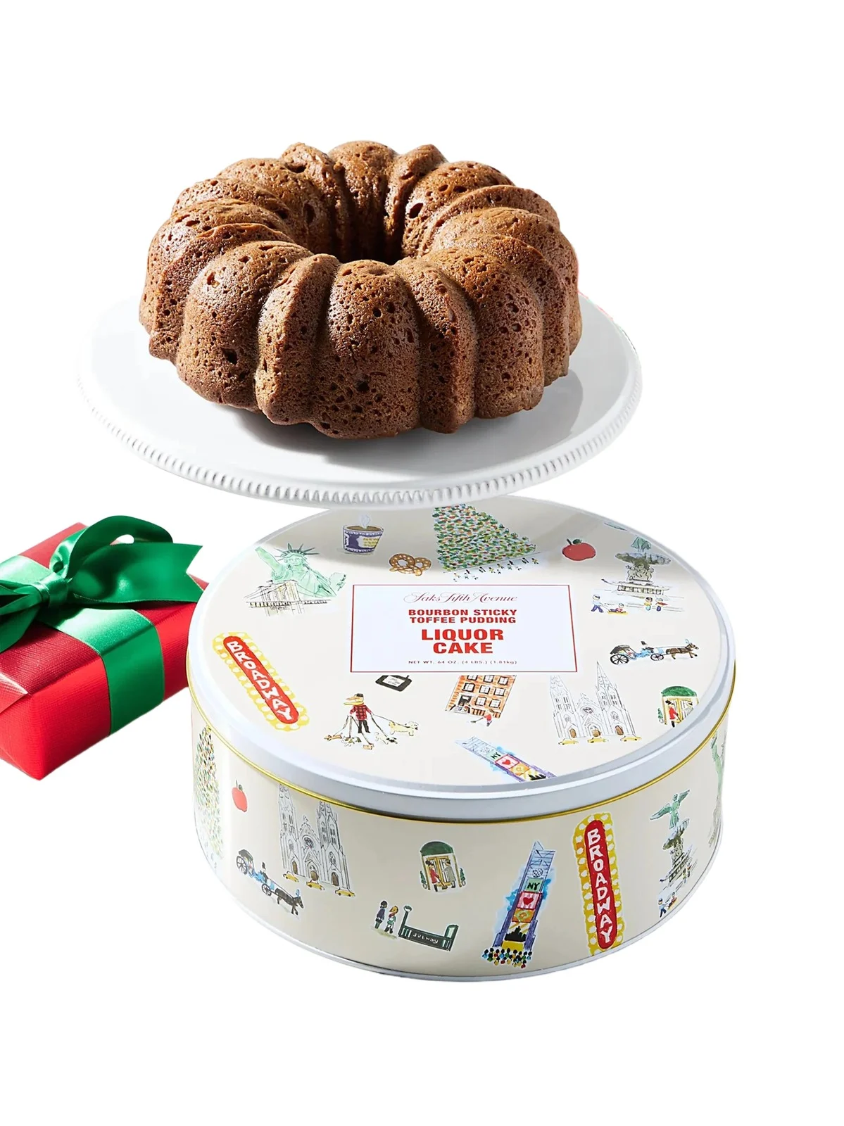 Saks Fifth Avenue Bourbon Sticky Toffee Pudding Liquor Cake
