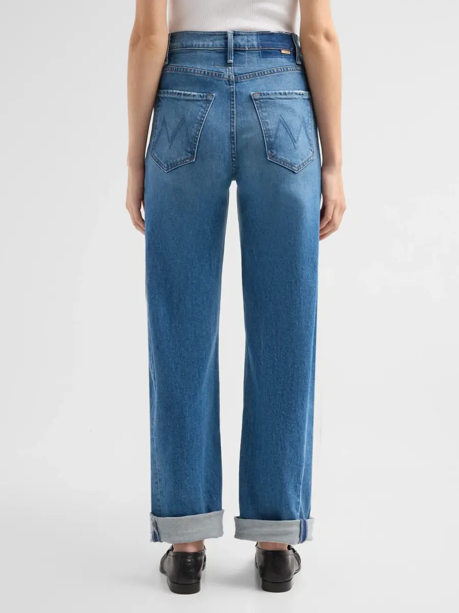 Mother Women's The Half-Pipe Flood Cuff High-Rise Jeans | Thumbnail 3 Mother Women's The Half-Pipe Flood Cuff High-Rise Jeans | Thumbnail 3