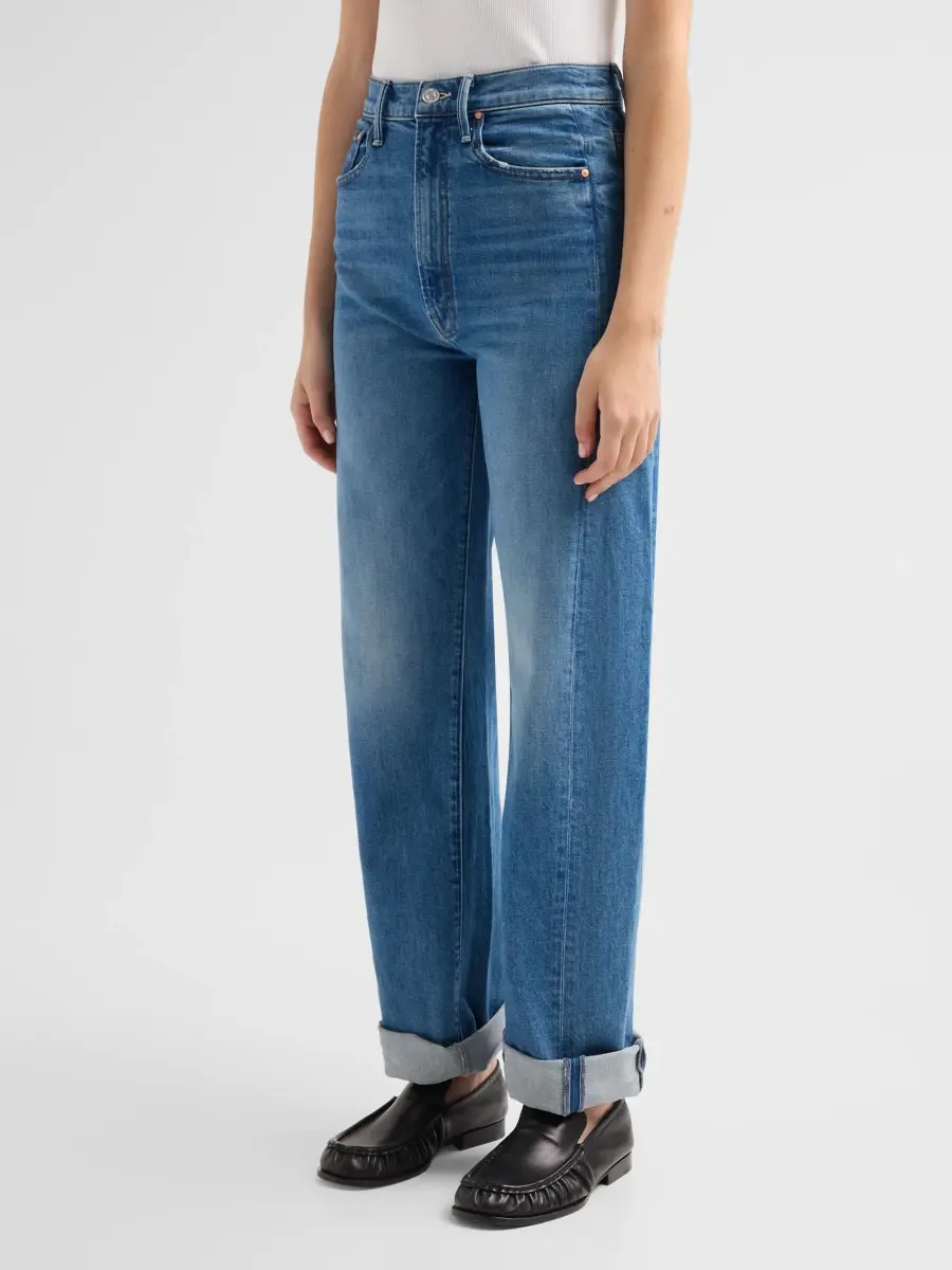 Mother Women's The Half-Pipe Flood Cuff High-Rise Jeans | Thumbnail 4 Mother Women's The Half-Pipe Flood Cuff High-Rise Jeans | Thumbnail 4
