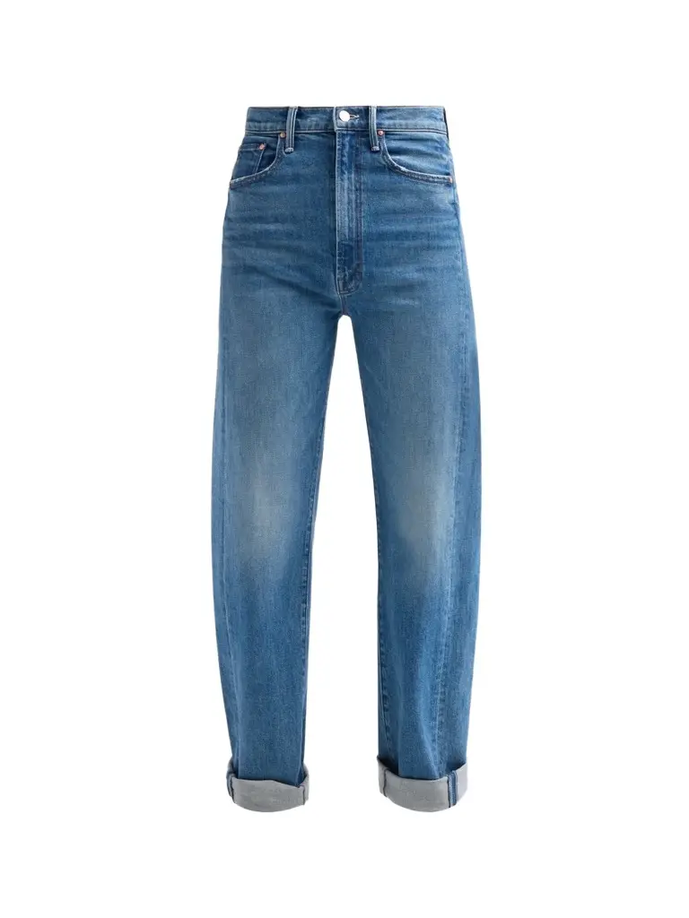 Mother Women's The Half-Pipe Flood Cuff High-Rise Jeans