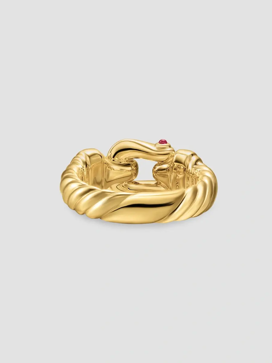 David Yurman Women's Buckle Ring in 18K Yellow | Thumbnail 4 David Yurman Women's Buckle Ring in 18K Yellow | Thumbnail 4