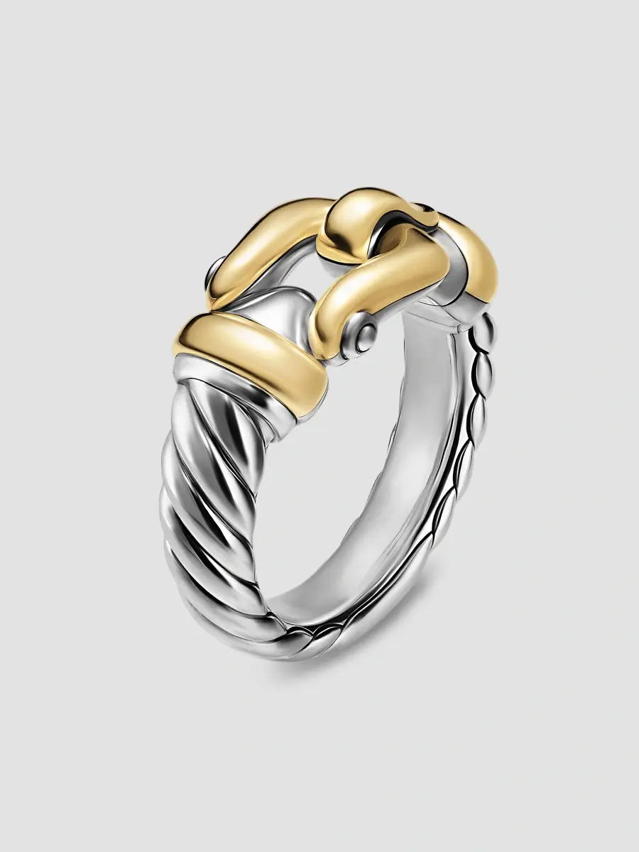 David Yurman Women's Buckle Ring in Sterling | Thumbnail 2 David Yurman Women's Buckle Ring in Sterling | Thumbnail 2