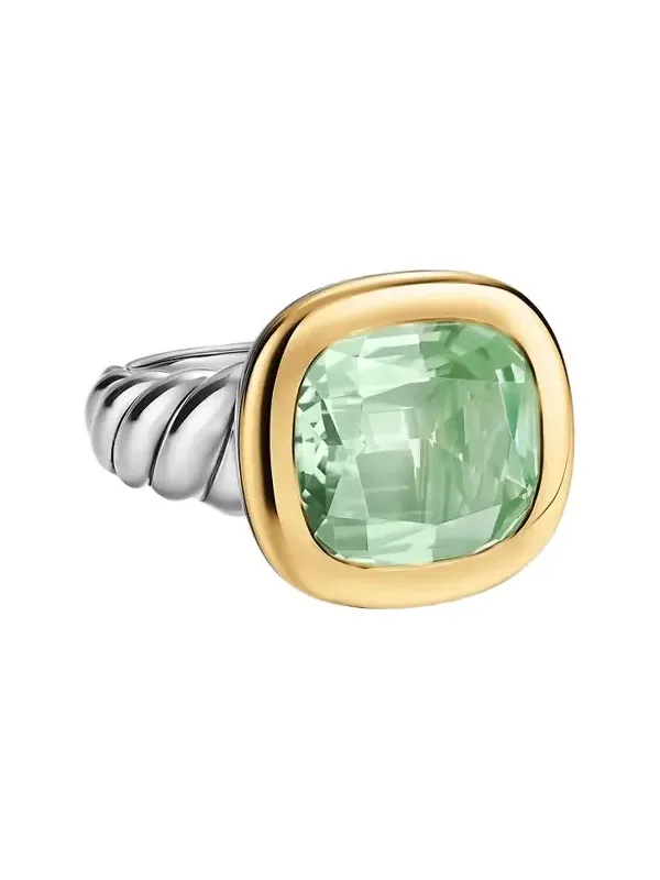 Women's DY Mercer Color Stone Ring in Sterling Silver - New Prasiolite Women's DY Mercer Color Stone Ring in Sterling Silver - New Prasiolite