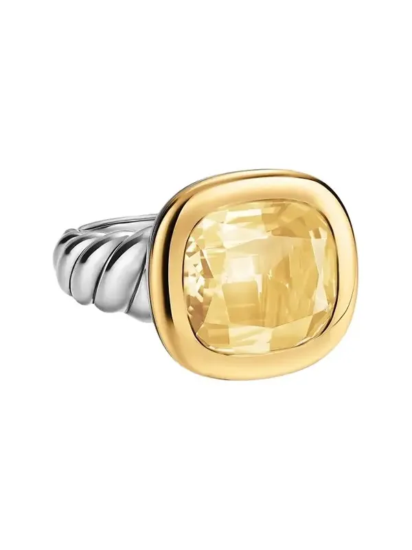 Women's DY Mercer Color Stone Ring in Sterling Silver - Champagne Citrine Women's DY Mercer Color Stone Ring in Sterling Silver - Champagne Citrine