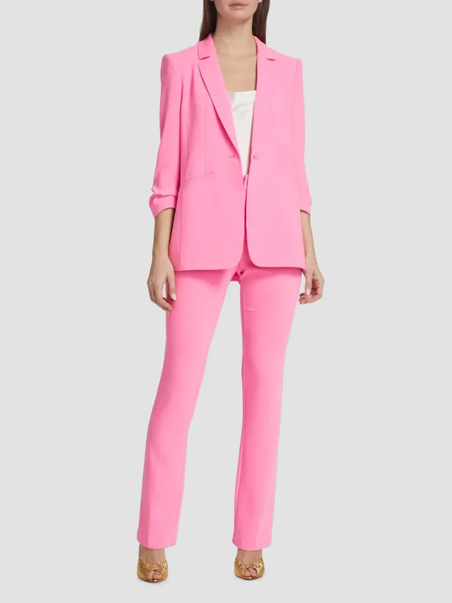 Cinq à Sept Women's Khloe Crepe Ruched Blazer | Thumbnail 2