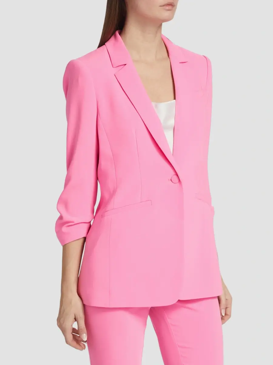 Cinq à Sept Women's Khloe Crepe Ruched Blazer | Thumbnail 4