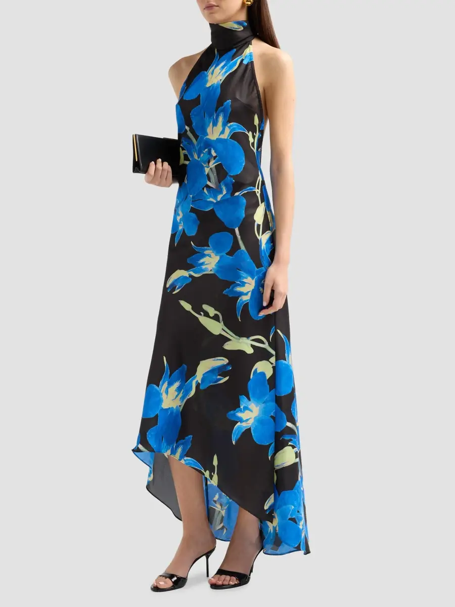 Misa Los Angeles Women's Fiore Floral Halter Maxi Dress | Thumbnail 4 Misa Los Angeles Women's Fiore Floral Halter Maxi Dress | Thumbnail 4