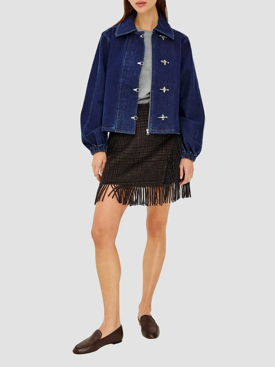 RAILS Women's Vista Plaid Wool-Blend Fringe Mini Skirt | Thumbnail 2 RAILS Women's Vista Plaid Wool-Blend Fringe Mini Skirt | Thumbnail 2