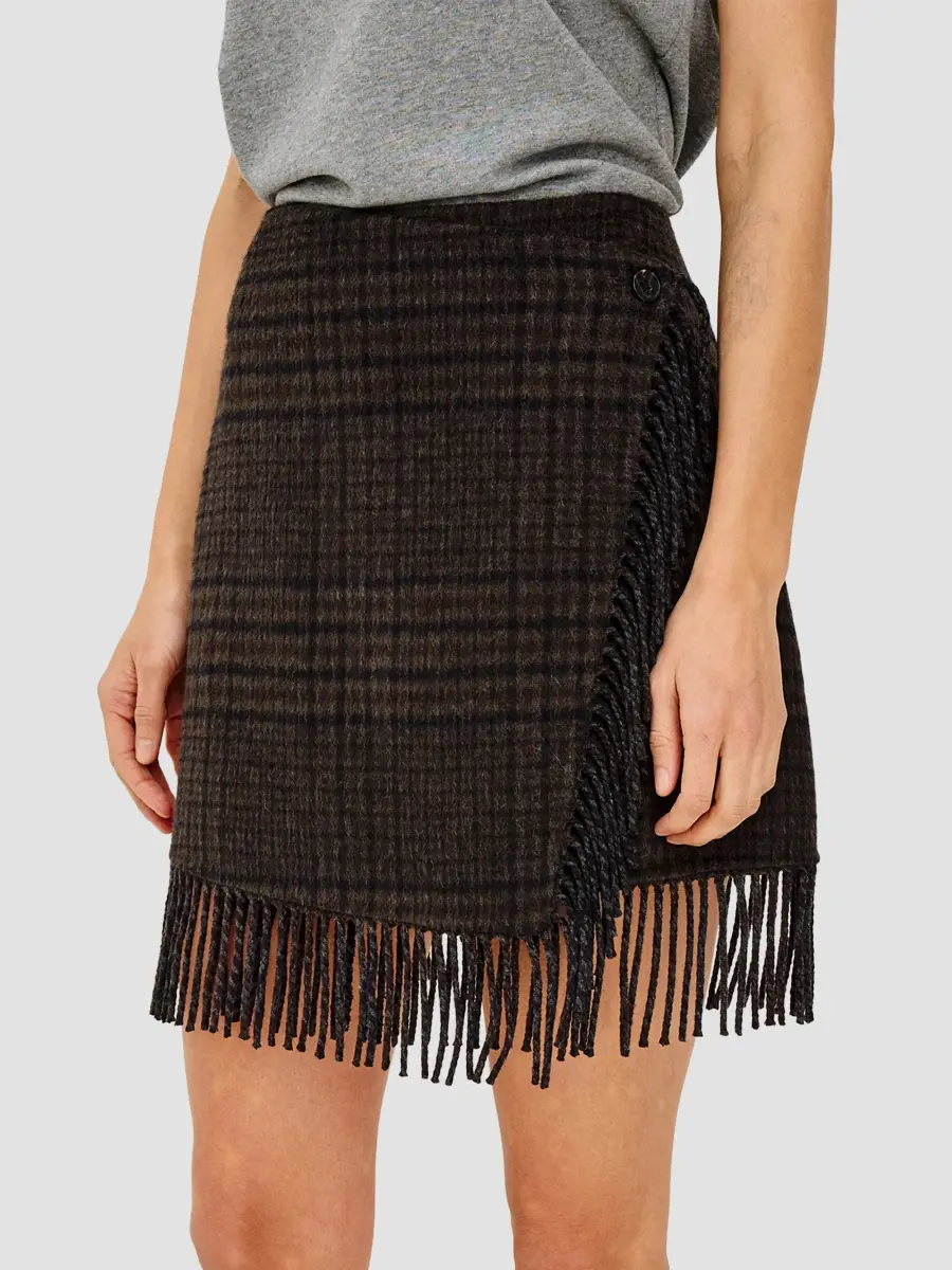 RAILS Women's Vista Plaid Wool-Blend Fringe Mini Skirt | Thumbnail 6 RAILS Women's Vista Plaid Wool-Blend Fringe Mini Skirt | Thumbnail 6