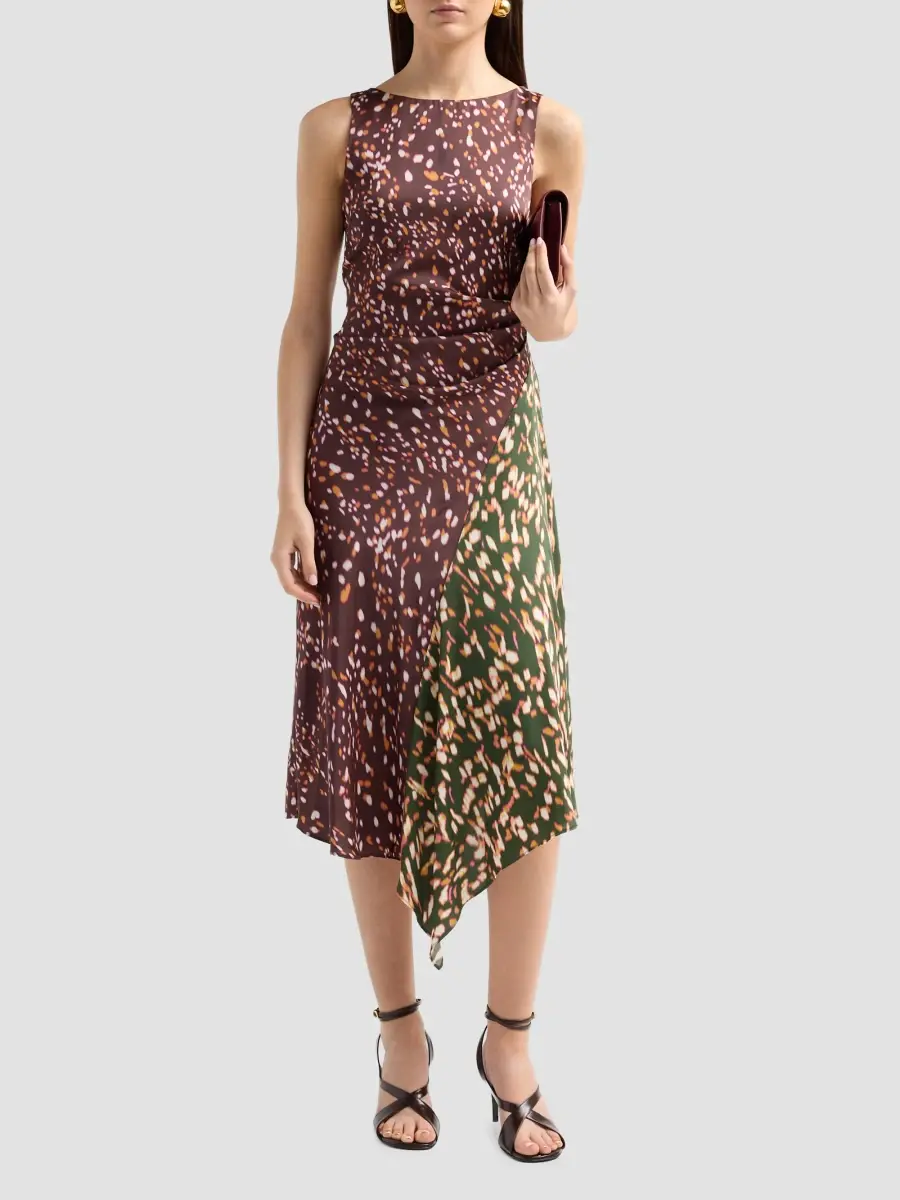 Misa Los Angeles Women's Rohan Printed Midi Dress | Thumbnail 2