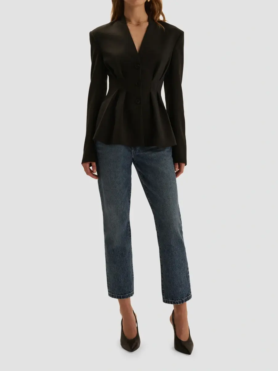 Favorite Daughter Women's Headlines Single-Breasted Blazer | Thumbnail 2 Favorite Daughter Women's Headlines Single-Breasted Blazer | Thumbnail 2