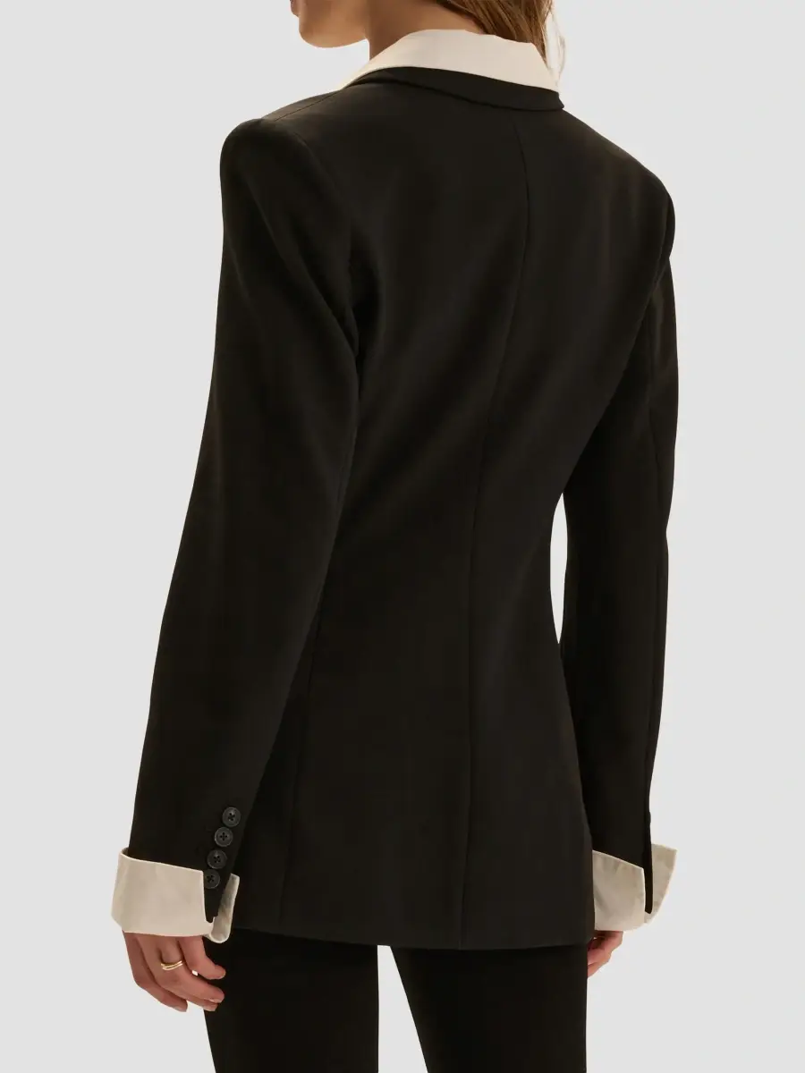 Favorite Daughter Women's Madison Avenue Single-Breasted Combo Blazer | Thumbnail 3 Favorite Daughter Women's Madison Avenue Single-Breasted Combo Blazer | Thumbnail 3