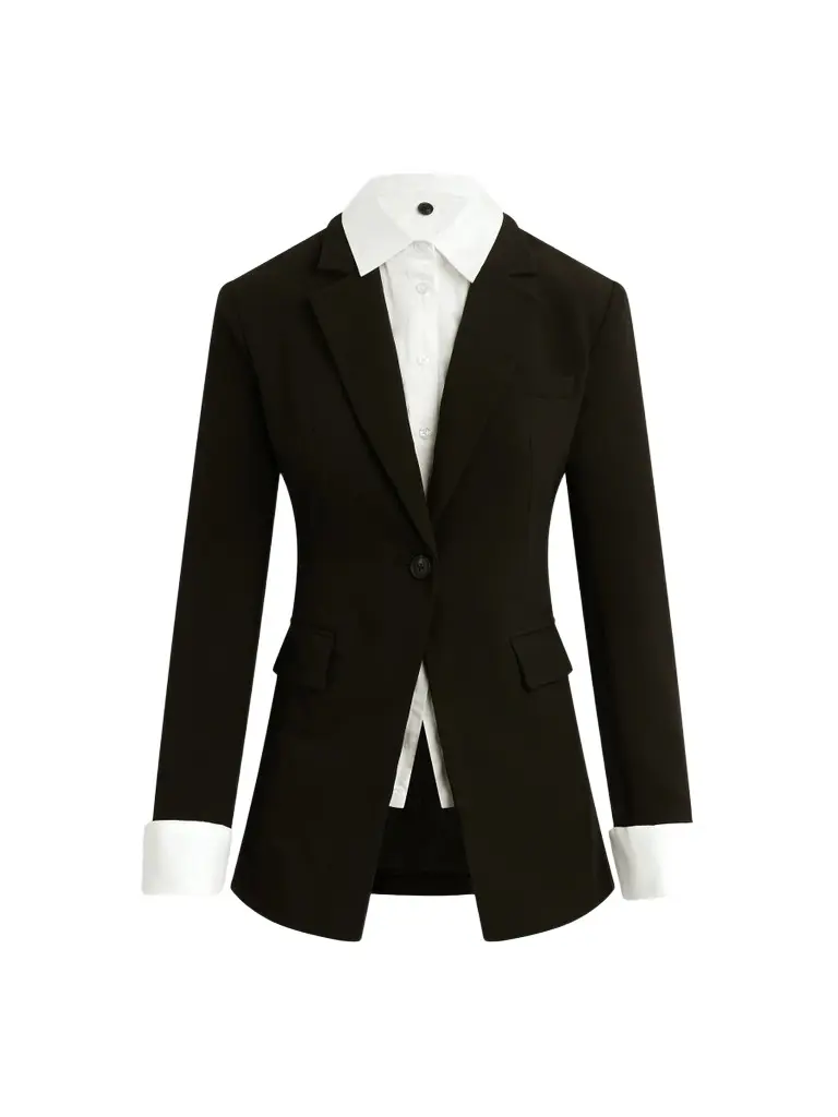 Women's Madison Avenue Single-Breasted Combo Blazer
