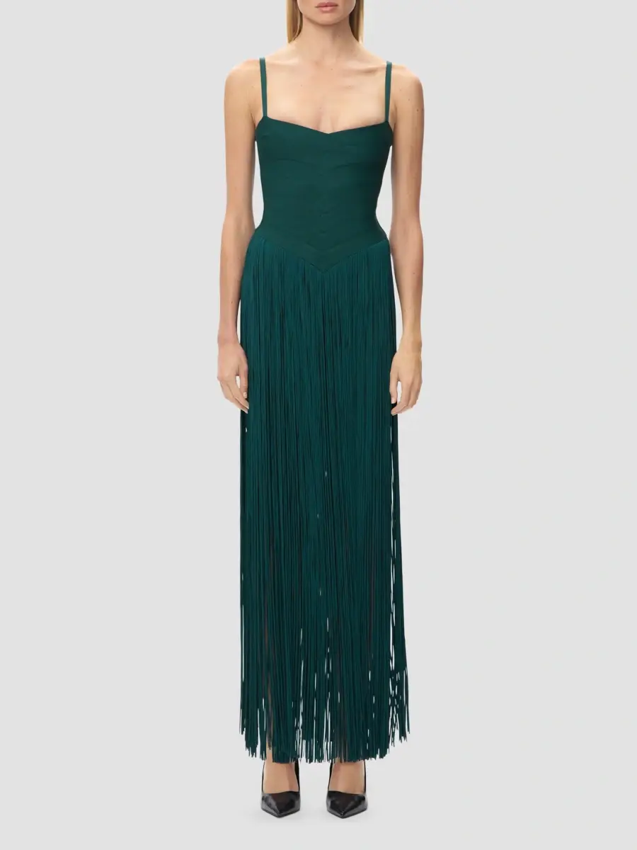 Hervé Léger Women's Ember Bandage Fringe Dress | Thumbnail 2 Hervé Léger Women's Ember Bandage Fringe Dress | Thumbnail 2
