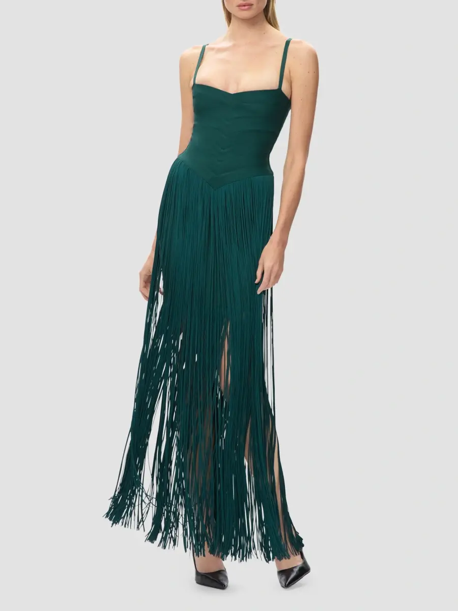 Hervé Léger Women's Ember Bandage Fringe Dress | Thumbnail 4 Hervé Léger Women's Ember Bandage Fringe Dress | Thumbnail 4