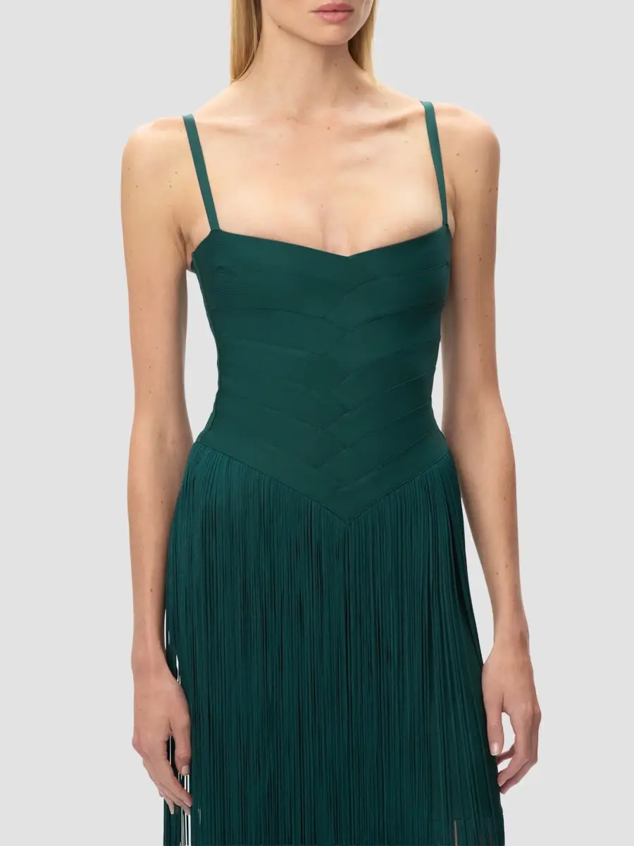 Hervé Léger Women's Ember Bandage Fringe Dress | Thumbnail 5 Hervé Léger Women's Ember Bandage Fringe Dress | Thumbnail 5