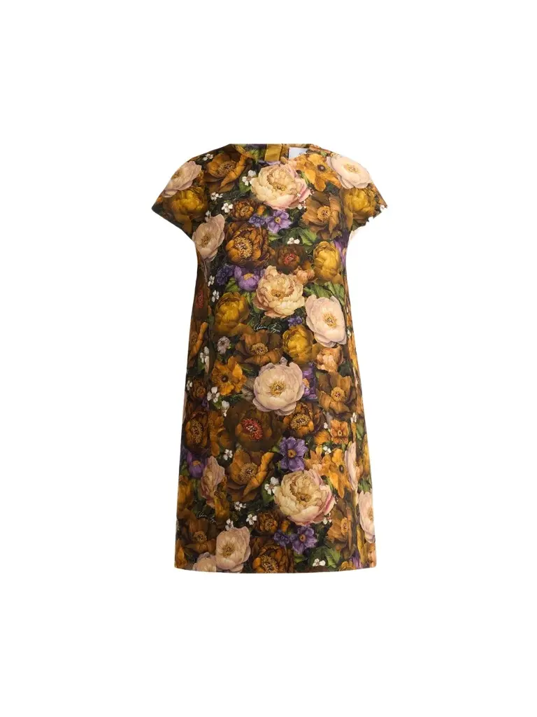 Adam Lippes Women's Agata Floral Wool & Silk Mini Dress