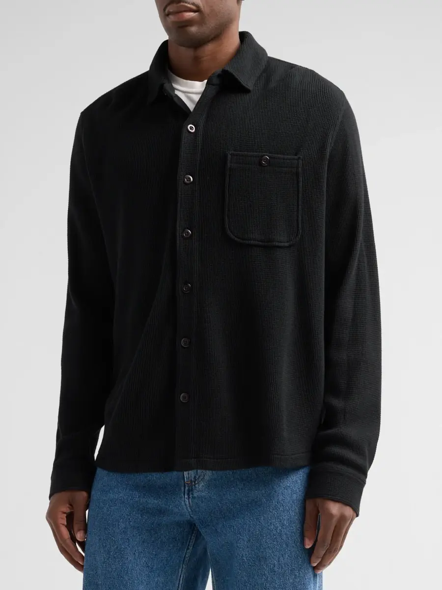 PAIGE Men's Hollander Waffle-Knit Cotton Shirt | Thumbnail 4 PAIGE Men's Hollander Waffle-Knit Cotton Shirt | Thumbnail 4