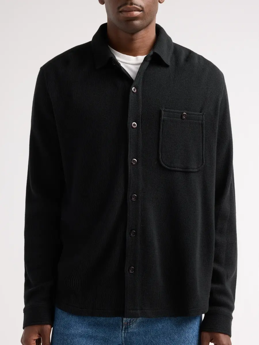 PAIGE Men's Hollander Waffle-Knit Cotton Shirt | Thumbnail 5 PAIGE Men's Hollander Waffle-Knit Cotton Shirt | Thumbnail 5