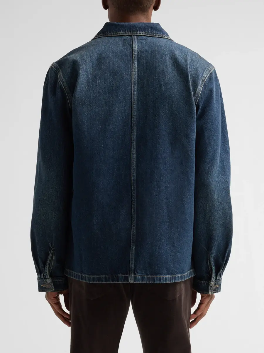 PAIGE Men's Trevino Cotton Denim Chore Jacket | Thumbnail 3 PAIGE Men's Trevino Cotton Denim Chore Jacket | Thumbnail 3