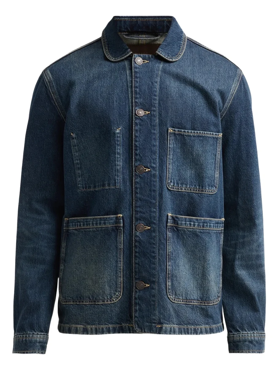 PAIGE Men's Trevino Cotton Denim Chore Jacket