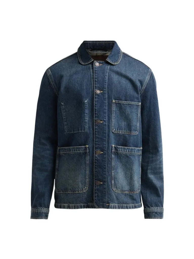 PAIGE Men's Trevino Cotton Denim Chore Jacket