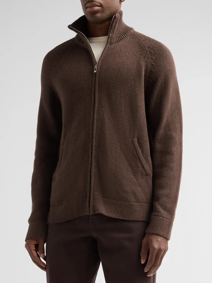 PAIGE Men's Falberg Zip-Front Sweater | Thumbnail 4 PAIGE Men's Falberg Zip-Front Sweater | Thumbnail 4