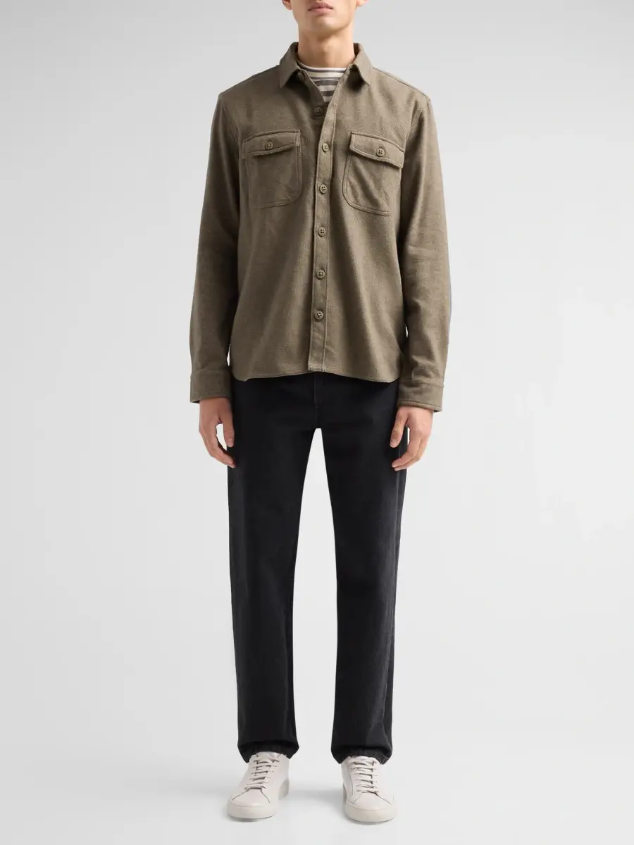 PAIGE Men's Seymore Brushed Cotton Twill Shirt Jacket | Thumbnail 2 PAIGE Men's Seymore Brushed Cotton Twill Shirt Jacket | Thumbnail 2