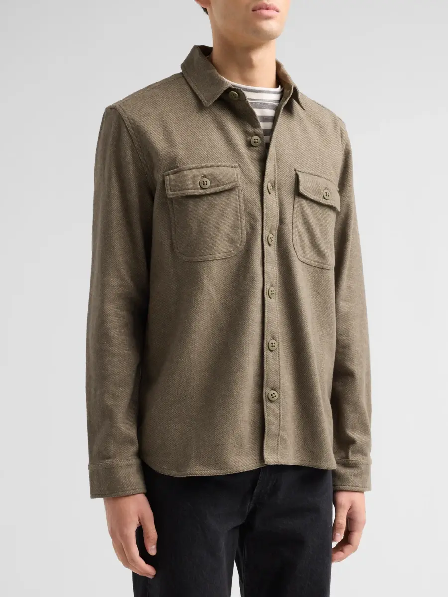 PAIGE Men's Seymore Brushed Cotton Twill Shirt Jacket | Thumbnail 4 PAIGE Men's Seymore Brushed Cotton Twill Shirt Jacket | Thumbnail 4