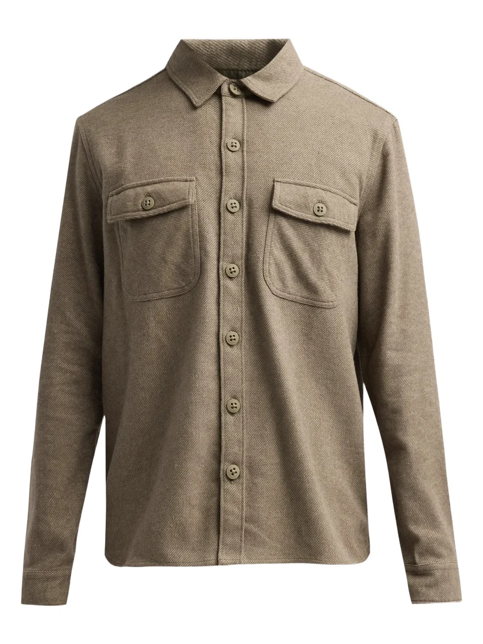 PAIGE Men's Seymore Brushed Cotton Twill Shirt Jacket