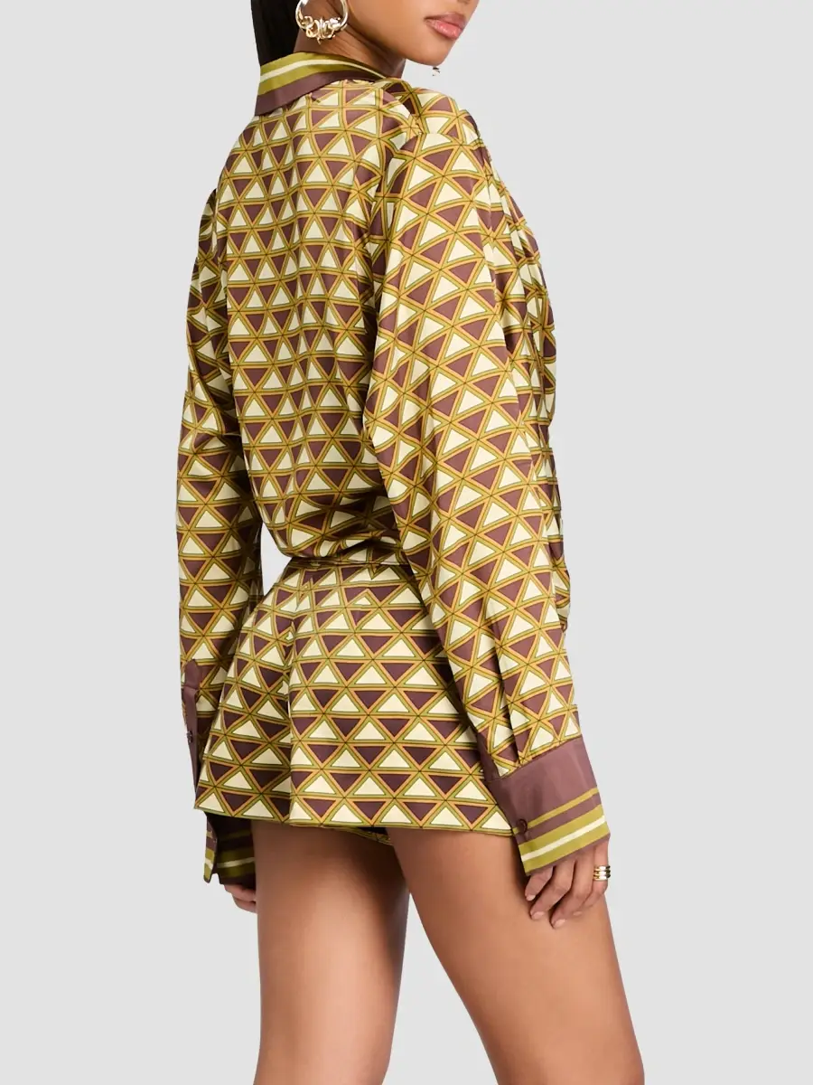 Retrofête Women's Kourt Paisley Wrap Blouse | Thumbnail 3 Retrofête Women's Kourt Paisley Wrap Blouse | Thumbnail 3