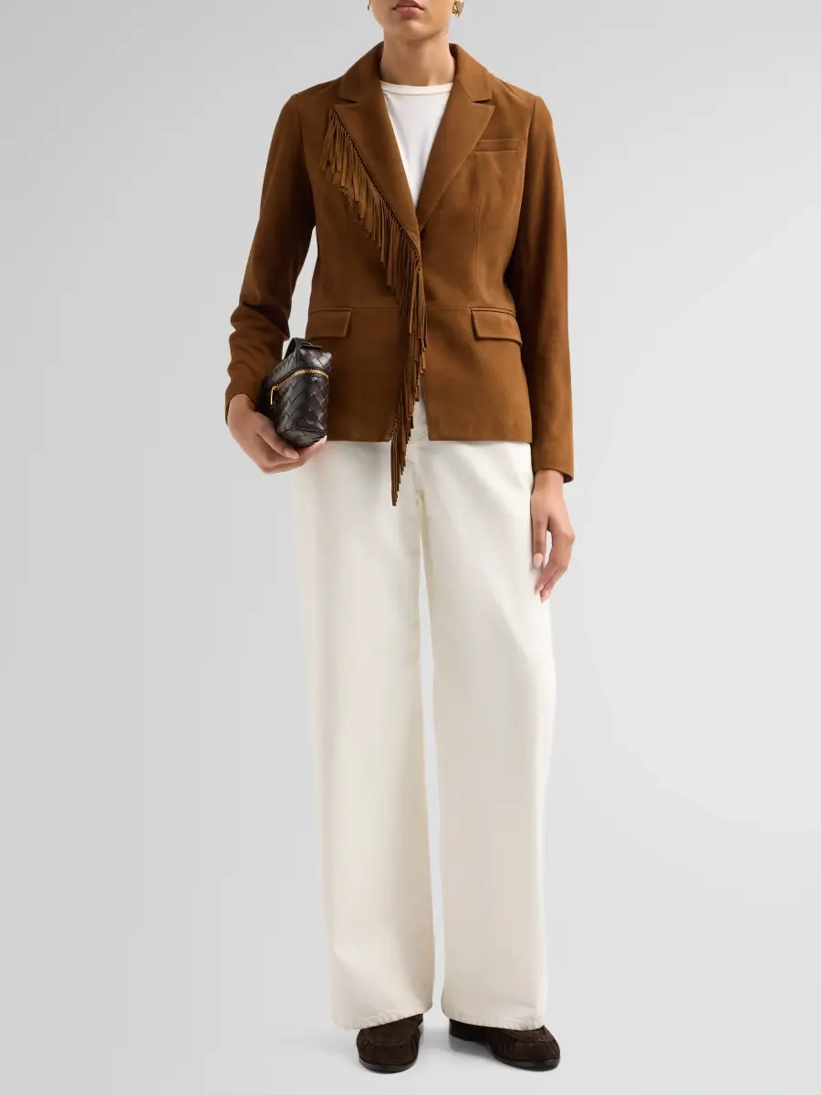 Elie Tahari Women's Adeline Suede Jacket | Thumbnail 2 Elie Tahari Women's Adeline Suede Jacket | Thumbnail 2