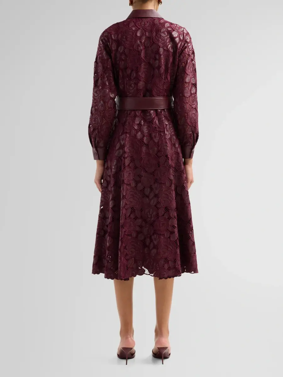 Elie Tahari Women's Kennedy Floral Guipure Midi Dress | Thumbnail 3 Elie Tahari Women's Kennedy Floral Guipure Midi Dress | Thumbnail 3
