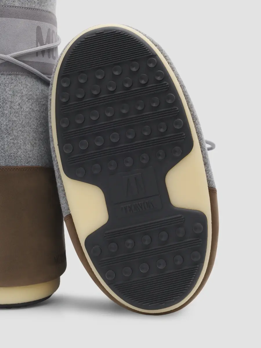 Moon Boot Men's Icon Suede & Felt Boots - Grey Cocoa | Thumbnail 3 Moon Boot Men's Icon Suede & Felt Boots - Grey Cocoa | Thumbnail 3